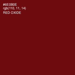 #6E0B0E - Red Oxide Color Image